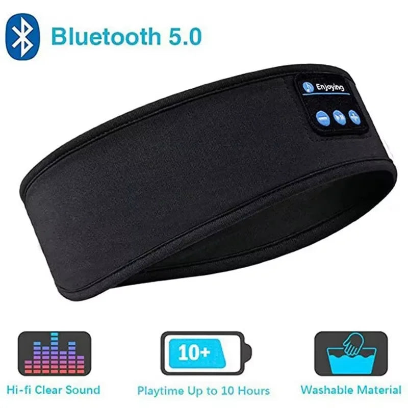 HOMEFISH BT Earphones Sports Sleeping Headband Elastic Wireless Headphones