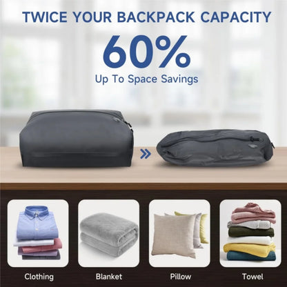 Bolsas de compresión al vacío para exteriores, bolsas de almacenamiento de ropa para camping y viajes, ligeras, etc.