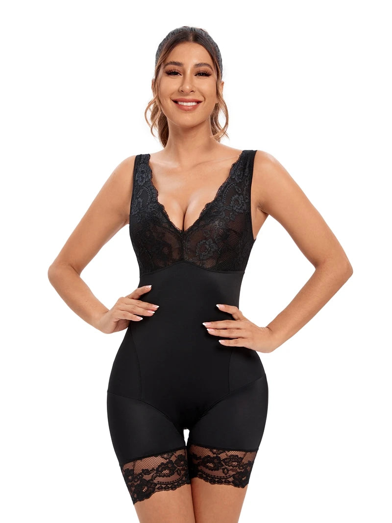 Shapewear Women Full Body Shaper Slimming Bodysuits Lace Corset Waist Trainer Shaping