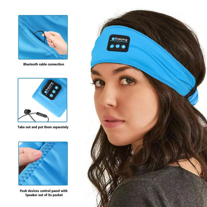 HYE Auriculares Bluetooth Deportivos Diadema Elástica Inalámbricos Música