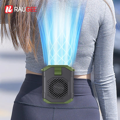 Waist Fan Portable Hanging Neck Waist Clip Fan Wearable Shirt Fan