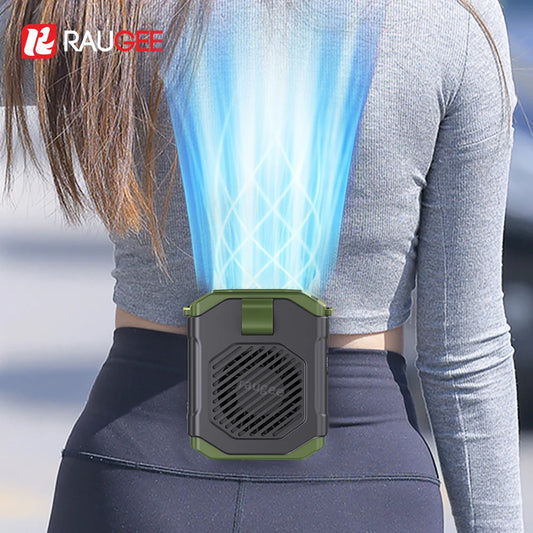 Waist Fan Portable Hanging Neck Waist Clip Fan Wearable Shirt Fan