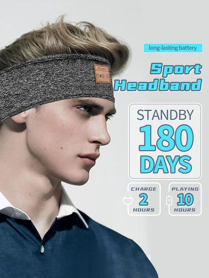 HYE Auriculares Bluetooth Deportivos Diadema Elástica Inalámbricos Música