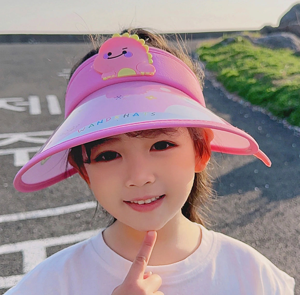 Children's Summer Sun Hat with Fan Sun Protection
