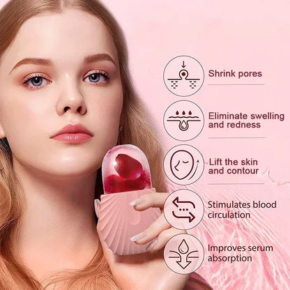 Silicone Face Ice Roller Face Application Ice Tray Summer Reduce Swelling