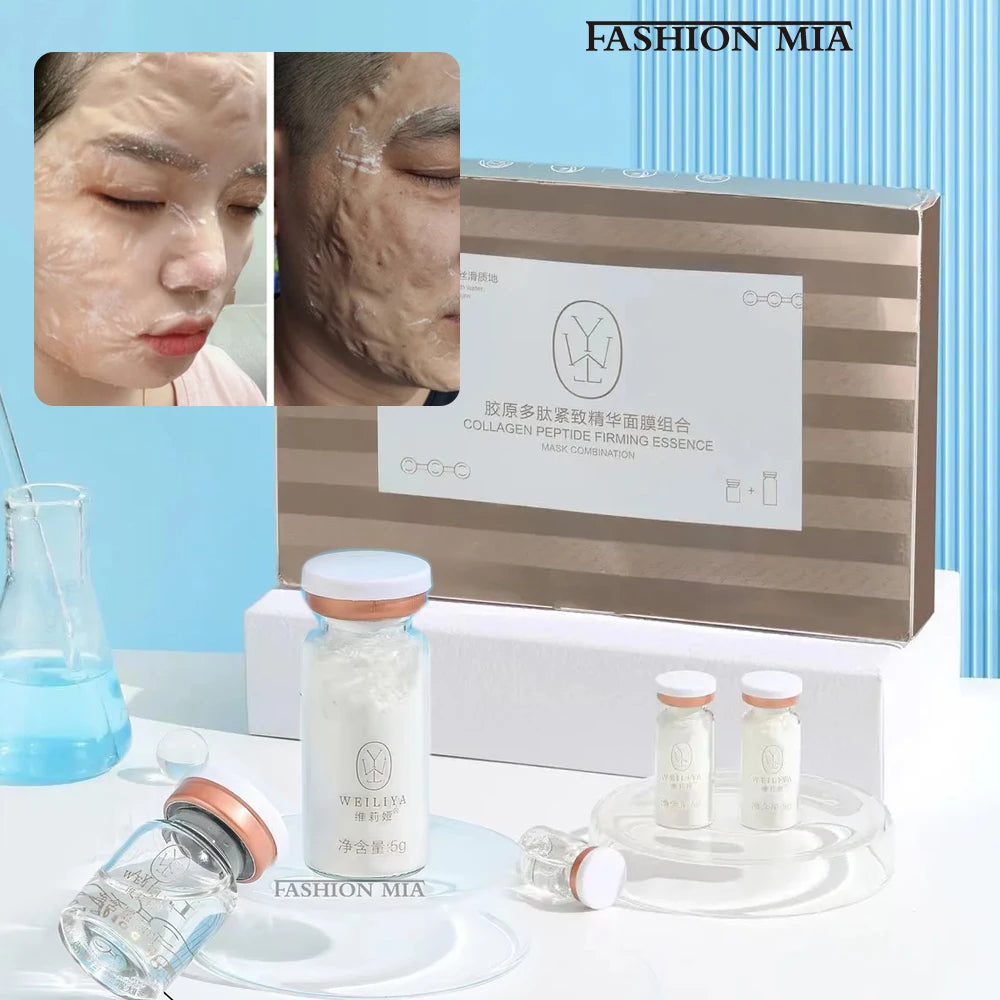 Kit de Máscara Facial Refirmante com Peptídeos de Colagénio Coreano para Lifting em V