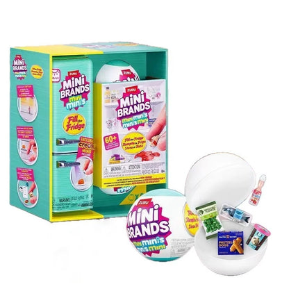 ZURU Mini Brands Refrigerator Bola Ciega Miniatura Refrigerator de Juguete de Simulación Genuina