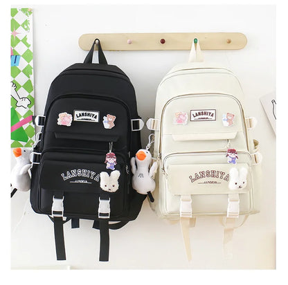 Conjunto de 5 pingentes grátis estilo floresta versão coreana casual harajuku estudante