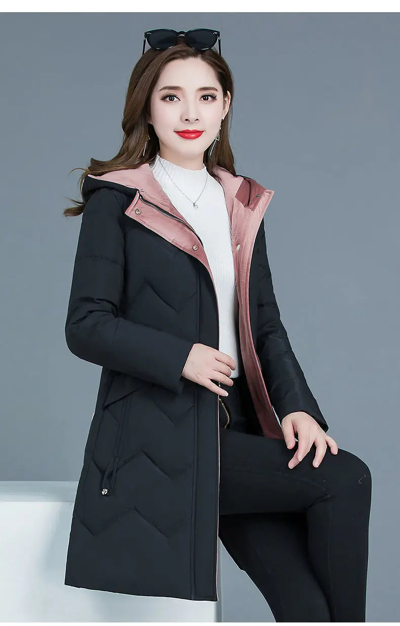 New Female Thickened Down Cotton Jacket