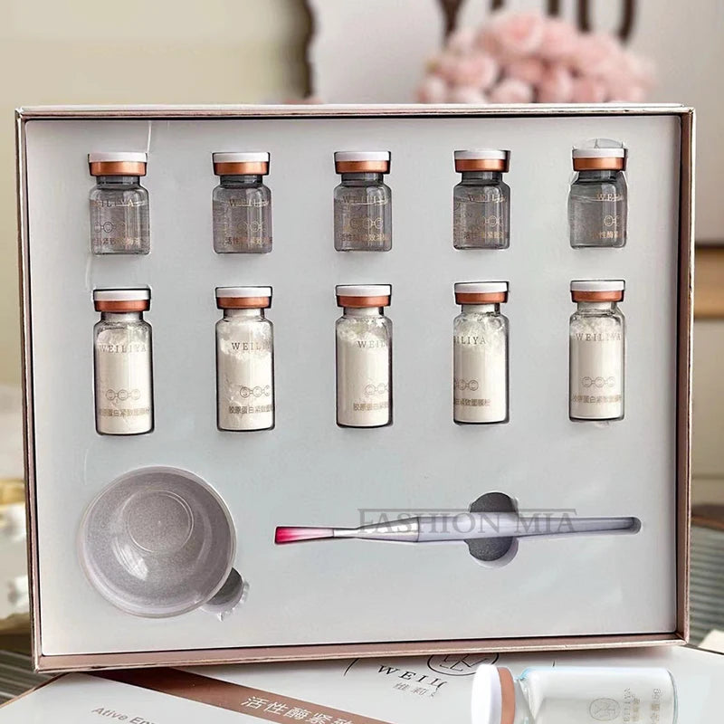 Kit de Máscara Facial Refirmante com Peptídeos de Colagénio Coreano para Lifting em V