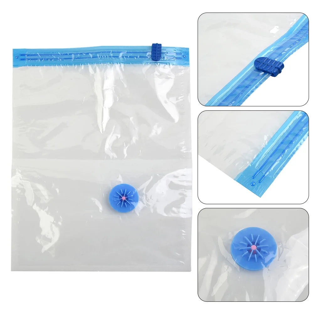 Vacuum Storage Bags With Valve Folding Compressed Space Saving Clothes Storage