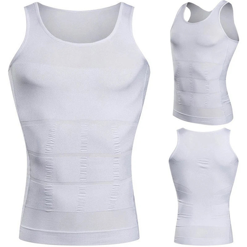 Men's Shapewear Slimming Body Corset Vest Shirt Compression Abdomen