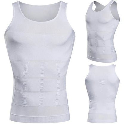 Men's Shapewear Slimming Body Corset Vest Shirt Compression Abdomen