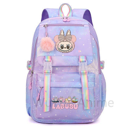 Mochila estampada fofa de anime para adolescentes estudantes crianças meninas meninos mochila escolar