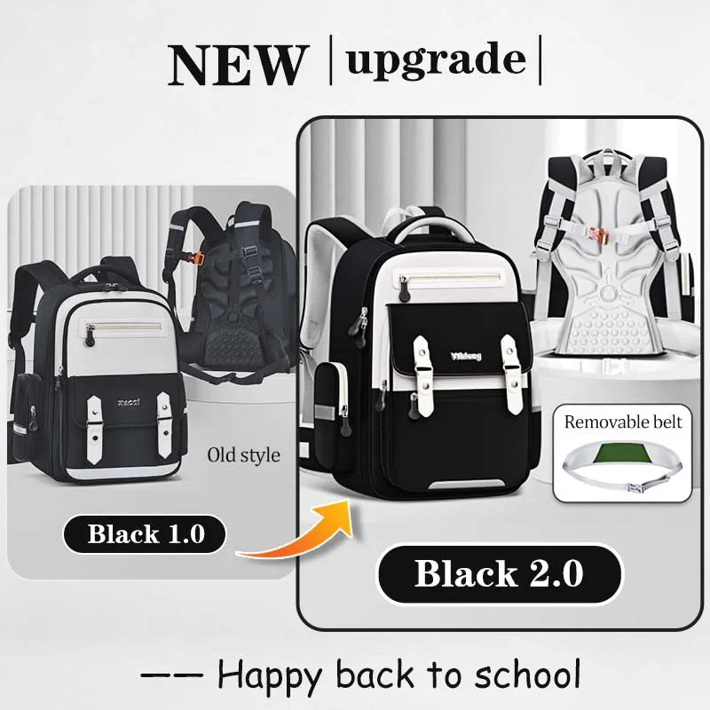 Kids Ergonomic School Bag Large Capacity Backpack for Primary School