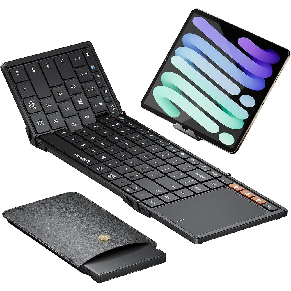 Teclado plegable ProtoArc XK01 TP con panel táctil Bluetooth de viaje