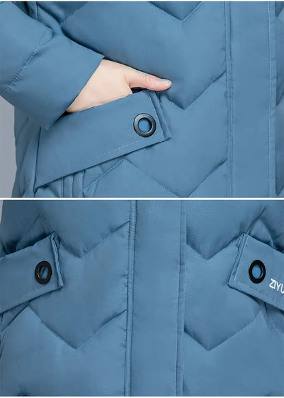 New Female Thickened Down Cotton Jacket