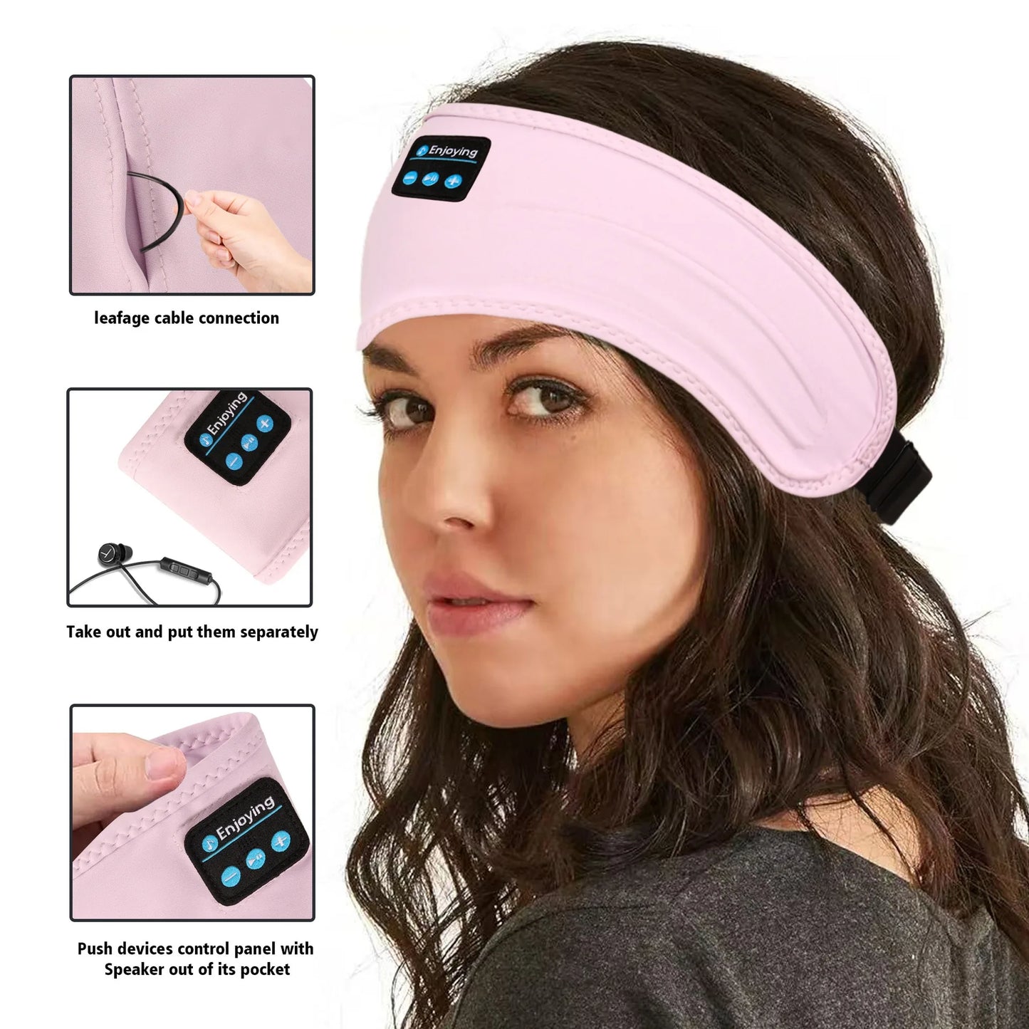 HYE Auriculares Bluetooth Deportivos Diadema Elástica Inalámbricos Música