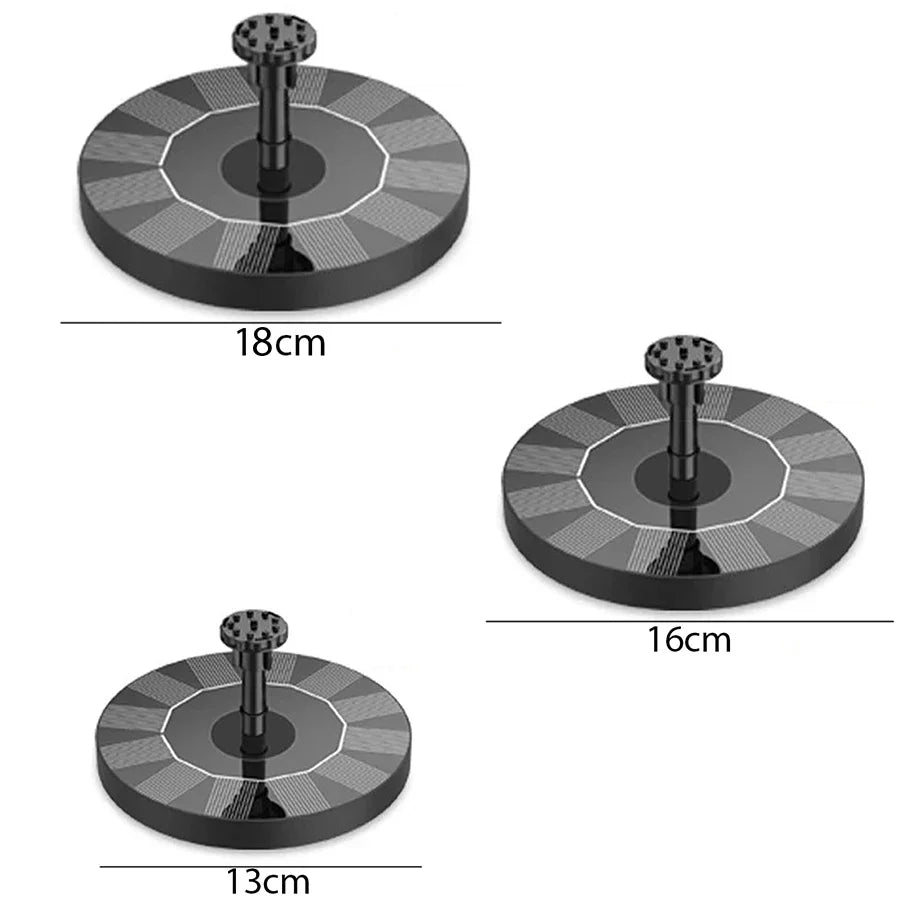 Solar Fountain Pump Floating Solar Panel Bird Baths Water Fountain