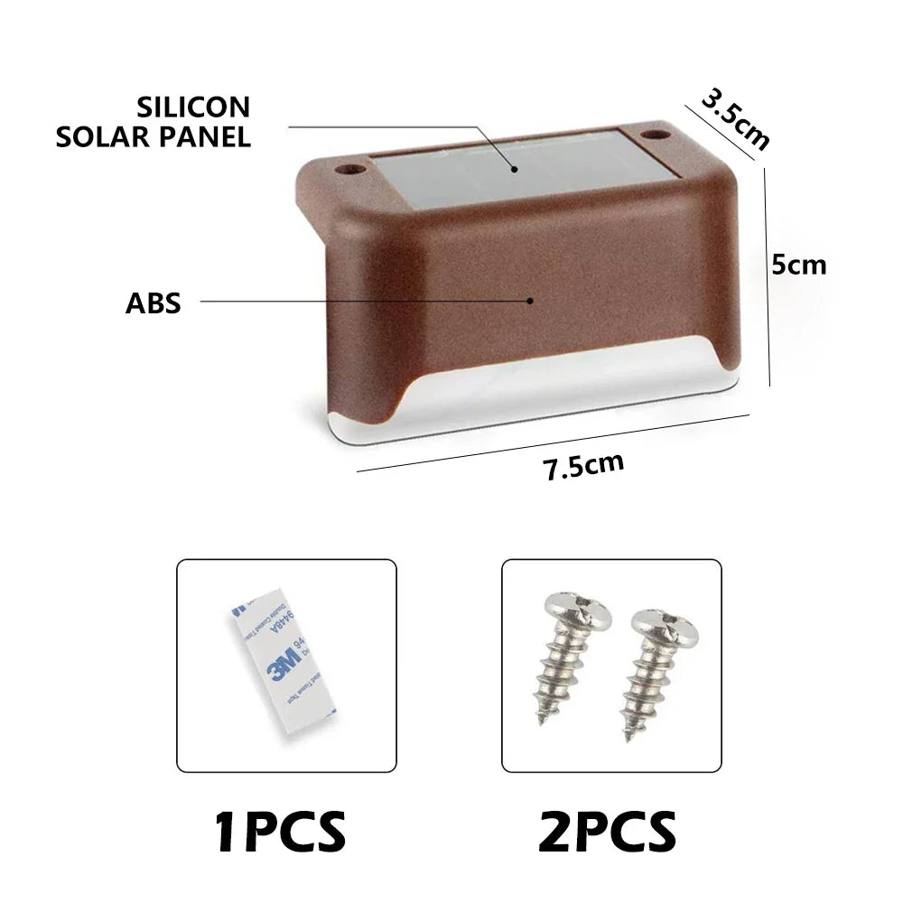 1~20PCS Luz solar para terraza, exterior, IP65 impermeable, lámparas solares para jardín