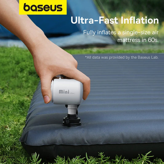 Baseus Wireless Air Compressor Mini Air Inflator Pump for Air Mattresses Beds