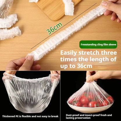 Funda de alimentos Plástico Colorido Envoltura Elástica Tapa Plato Bolsas de Embalaje de Cocina Bolsa de Almacenamiento