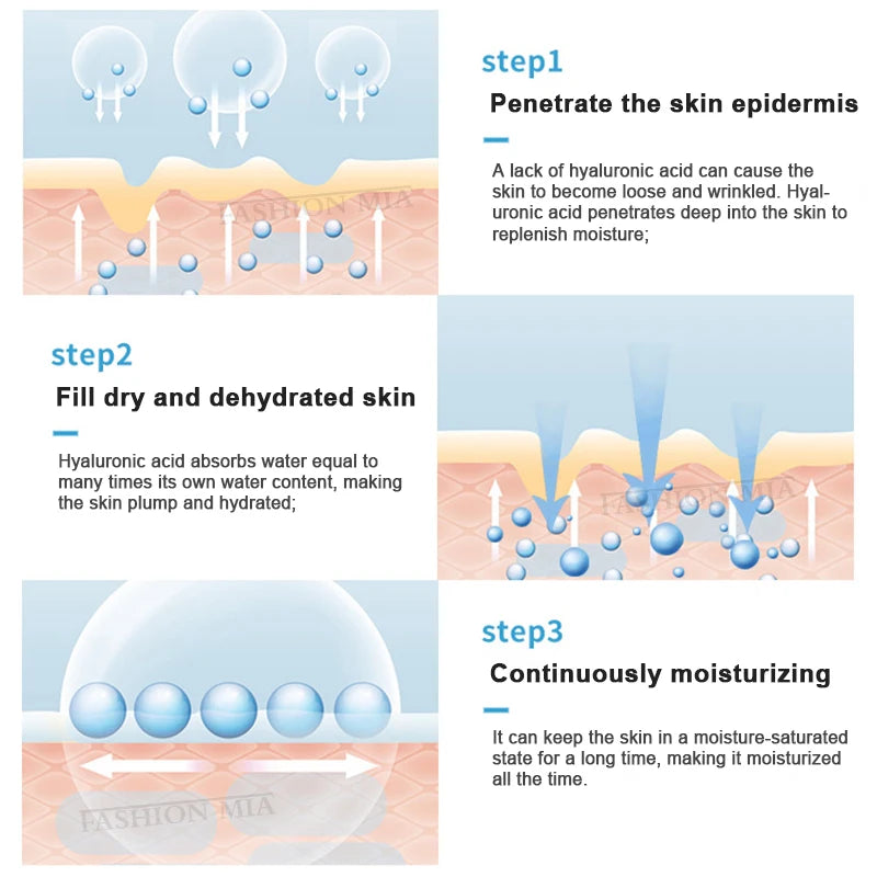 Korea 5ml Hyaluronic Collagen Peptide Essence Repair Facial Moisturizing Rejuvenating