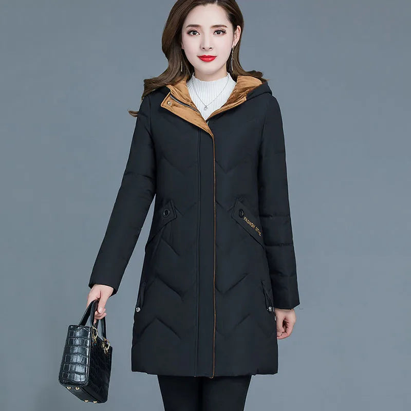 New Female Thickened Down Cotton Jacket