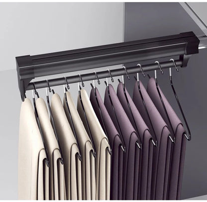 Adjustable Wardrobe Clothing Rail Heavy Duty Pull-Out Closet