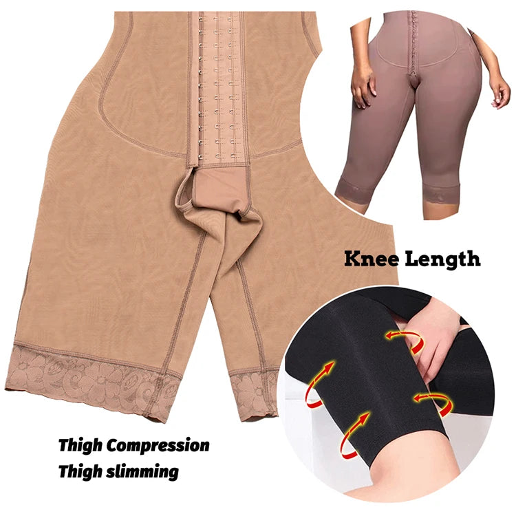 Full Body Colombian Girdles Shaper High Compression Bodysuits Postoperative