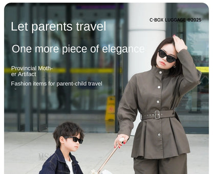 Lazy Walking Suitcase Can Sit Ride Children's Luggage  Baby Travel