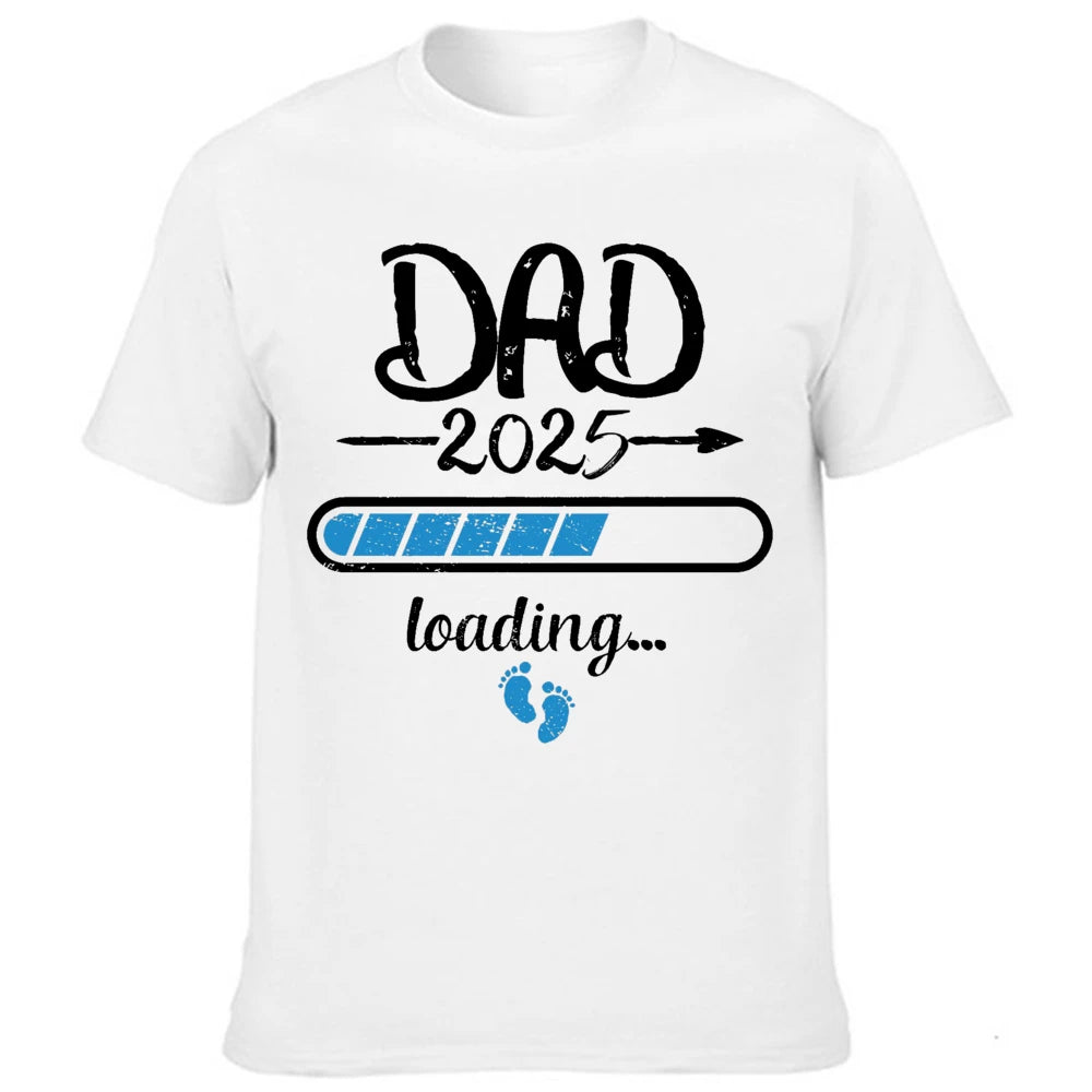 2025 New Cute Dad +Mom+ Baby Printed Couple Maternity T-Shirt Pregnancy