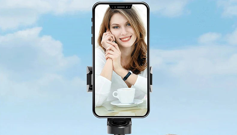 Palo selfi extensible para teléfono móvil, selfi con Bluetooth, soporte de trípode para smartphone