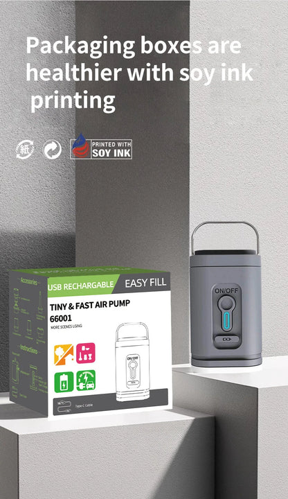 Portable Wireless Air Pump for Outdoor Cushions, Beds, and Yoga Balls.**