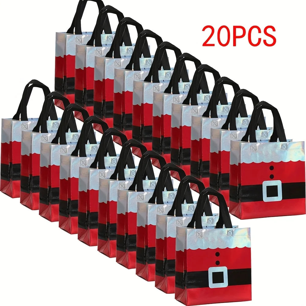 10/20pcs Christmas Gift Wrapping Bags.