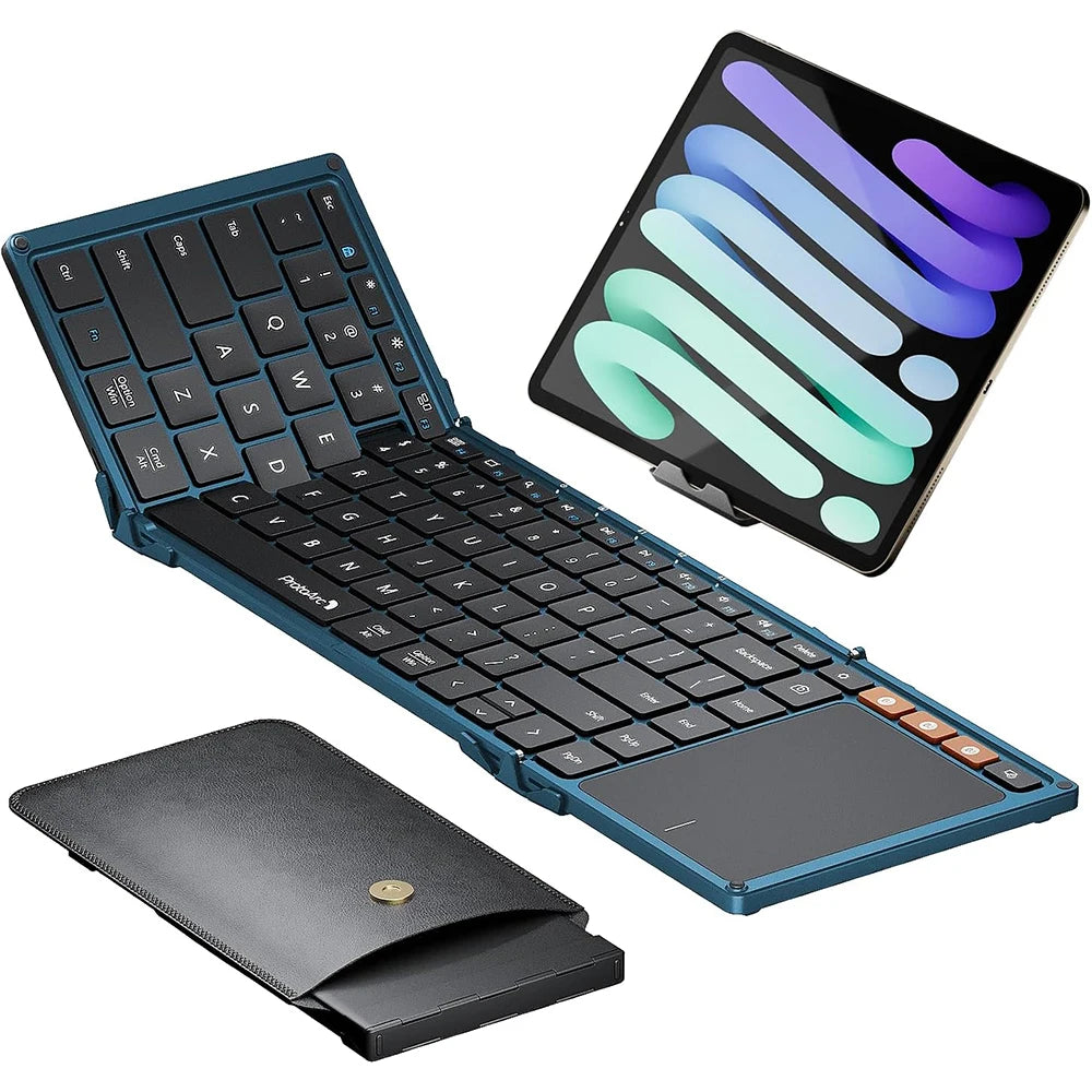Teclado plegable ProtoArc XK01 TP con panel táctil Bluetooth de viaje