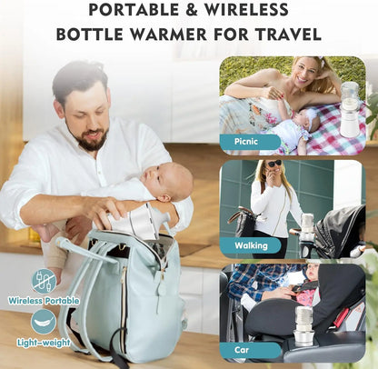 Portable Baby Bottle Warmer Milk USB Charge