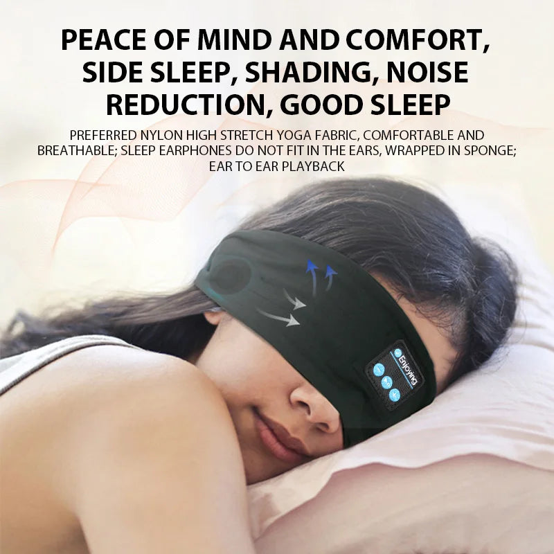Fone Auriculares Bluetooth Banda de Sudor Deportes Auriculares Inalámbricos Elásticos para Dormir