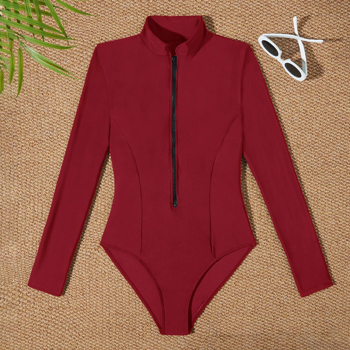 2025 Slim Fit Rash Guard Long Sleeve Swimsuit