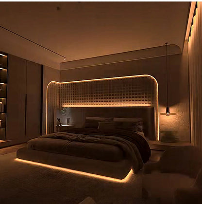 Black Silicone Tube Neon Light LED Strip with RF Remote Control/Sweep Motion/Touch Sensor