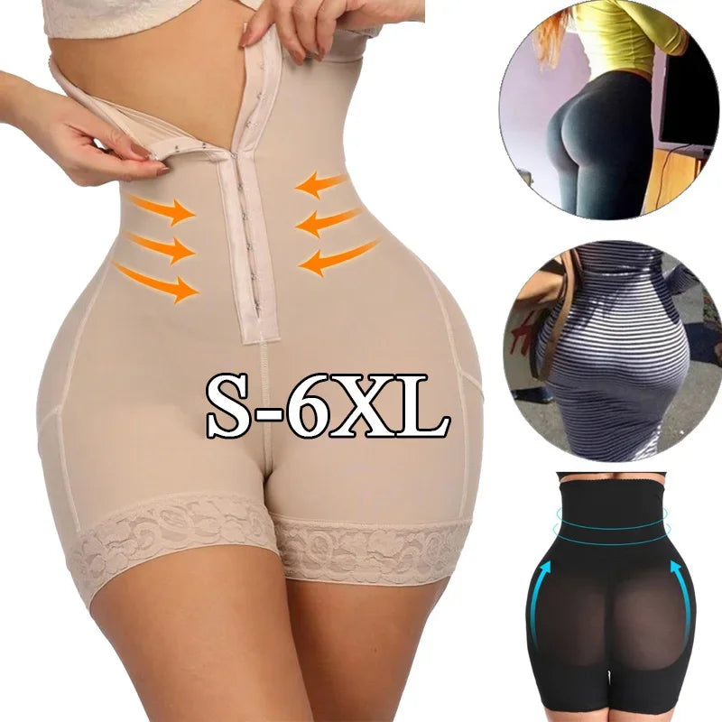Fajas Colombianas Butt Lifter Shapewear High Waist Tummy Control Panties
