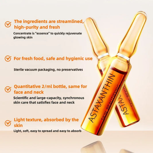 Astaxanthin Anti Wrinkle Facial Ampoules Sets Remove Dark Spots Melanin Brighten