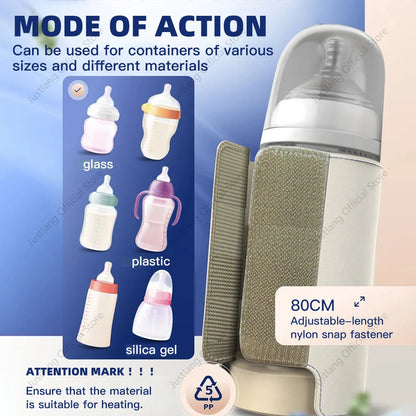 JUSTLANG 10000mAh Baby Bottle Warmer 5 Heat