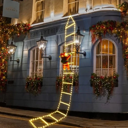 1.5/3M Christmas Decoration LED Santa Claus Climbing Ladder Light USB Plug