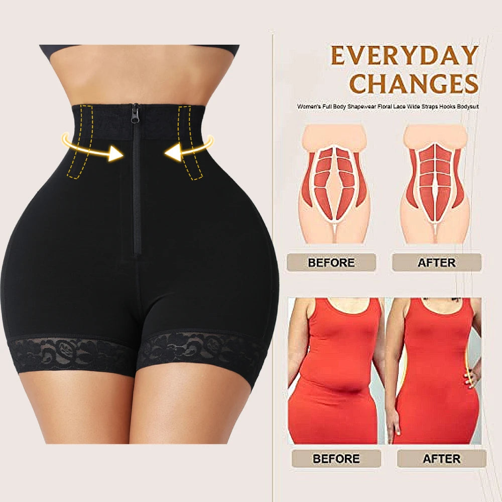 Fajas Colombianas Waist Trainer Butt lifter Body Shapewear Corset Push Up High Waist
