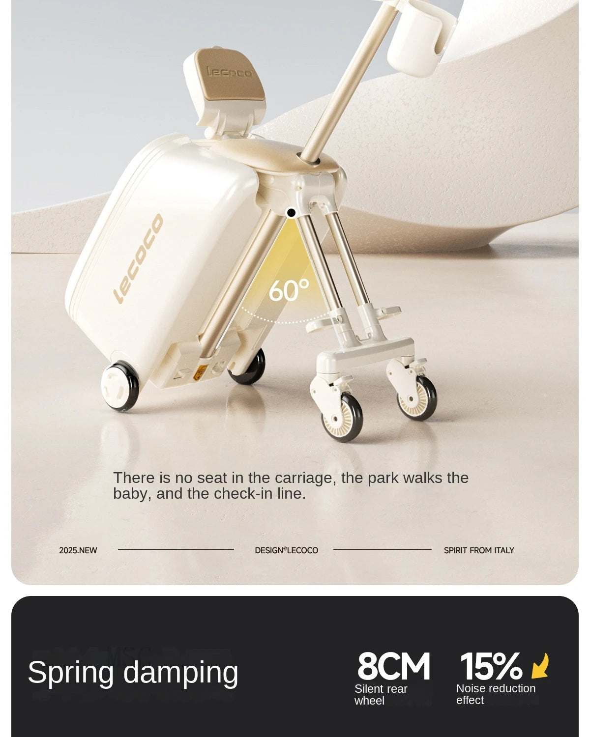 Lazy Walking Suitcase Can Sit Ride Children's Luggage  Baby Travel