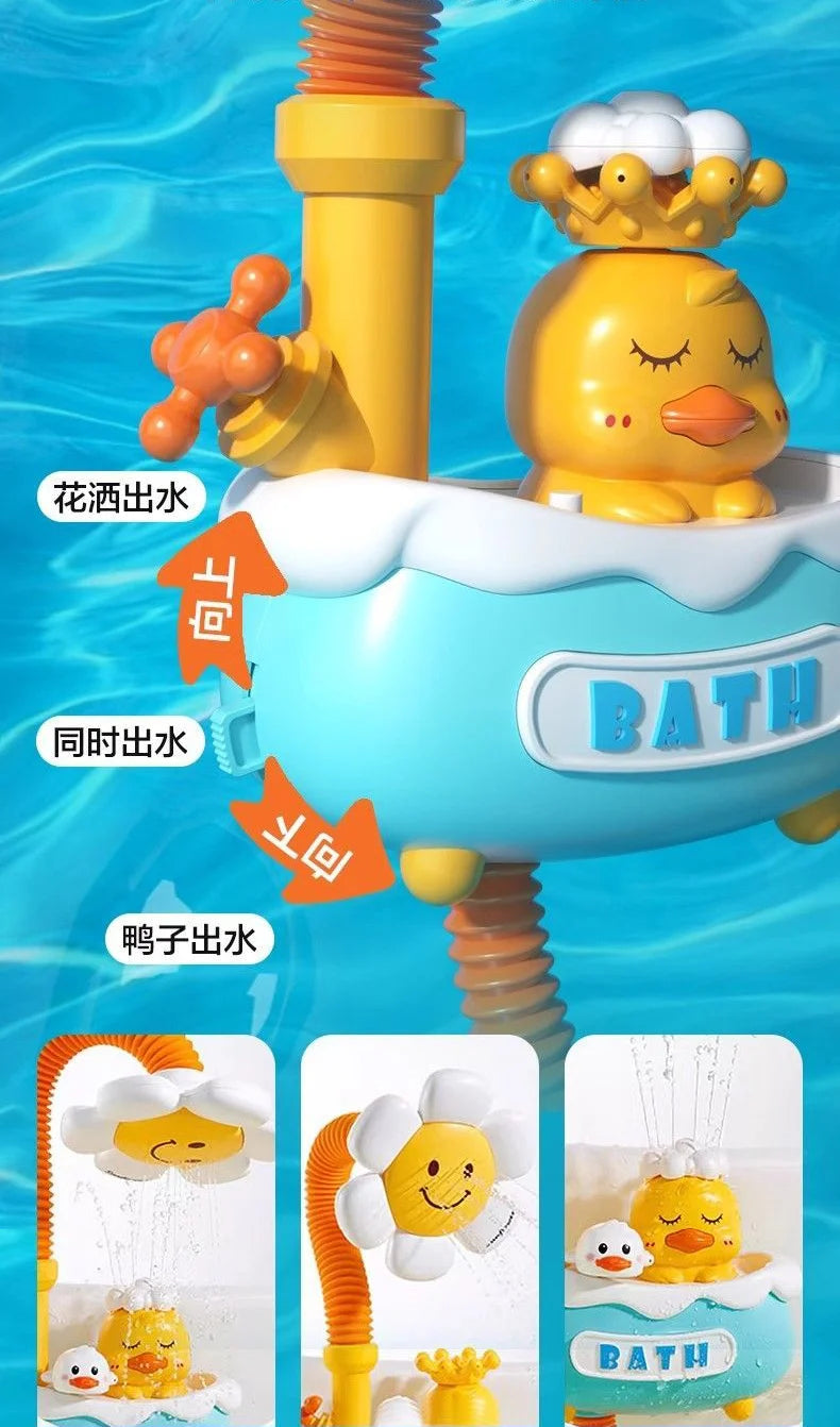 Baby Bath Toy Clouds Duck Model Bathing Cute Swimming Water Game