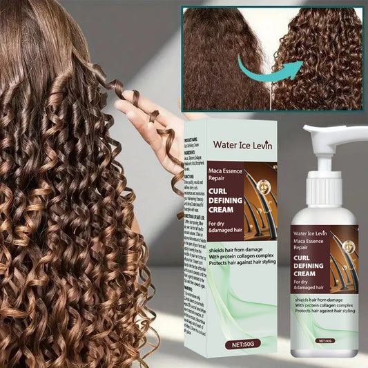 Maca Essence Curl Defining Cream with Keratin & Collagen Quick-Dry Formula