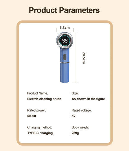 Wireless Electric Cleaning Brush Rechargeable Kitchen Dishwashing Brush