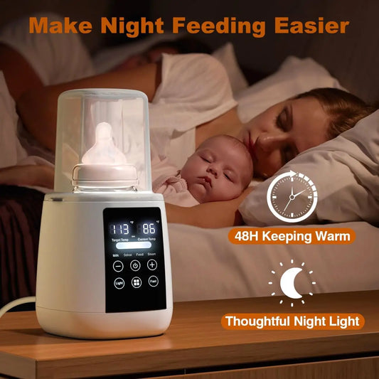 Baby Bottle Warmer & Sterilizer 24 hour 6-in-1Multifuntion Breast Milk
